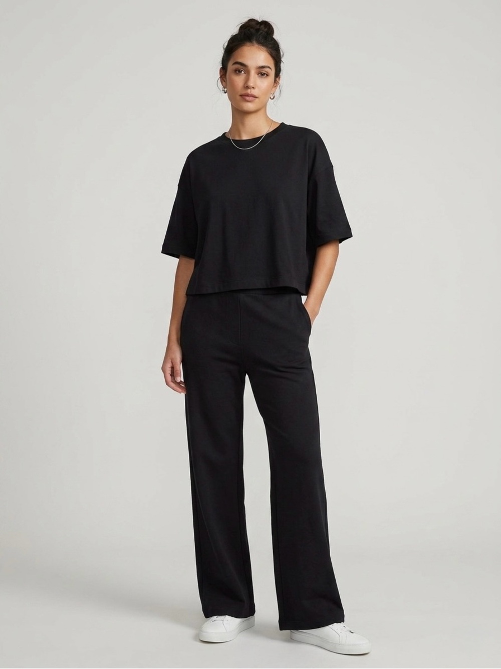 SPANX® Cotton Cropped Tee | Size M